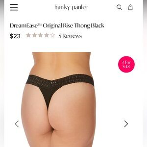 Dream Ease Hanky Panky Thong